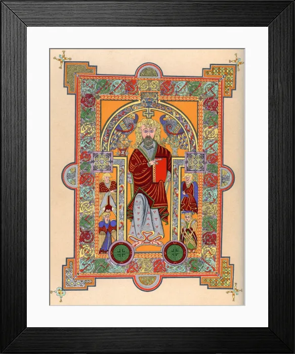 Framed Print : St Matthew, 7th century (1892) Framed Print : St Matthew, 7th century (1892)