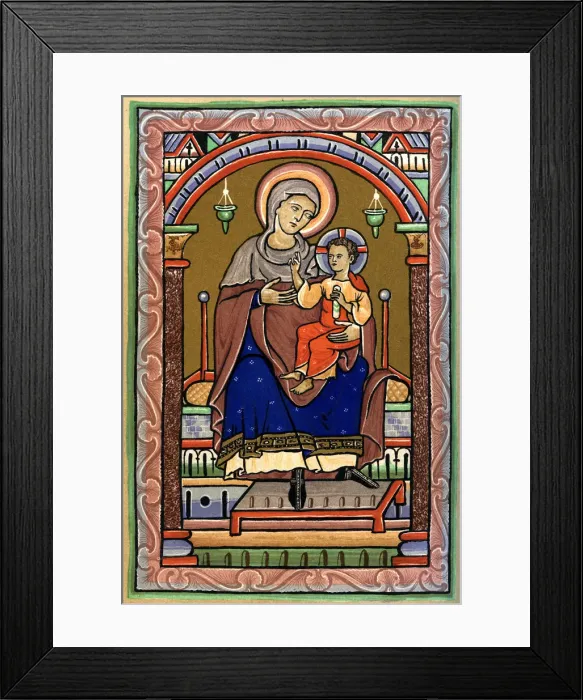 Framed Print : The Virgin and Child, 13th century, (1892) Framed Print : The Virgin and Child, 13th century, (1892)