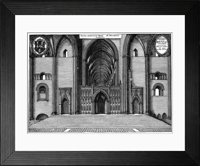 Framed Print : Entrance to the choir of old St Pauls Cathedral, City of London, 1892 Framed Print : Entrance to the choir of old St Pauls Cathedral, City of London, 1892