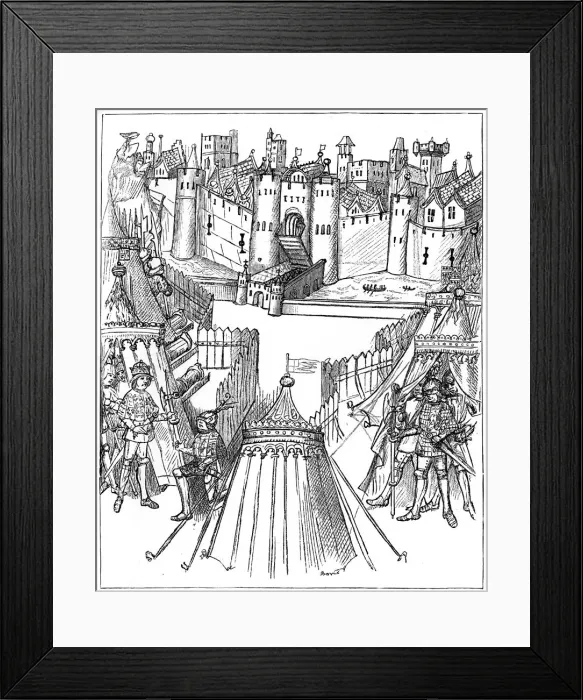 Framed Print : Siege of Rouen, 1418-1419, (1893) Framed Print : Siege of Rouen, 1418-1419, (1893)