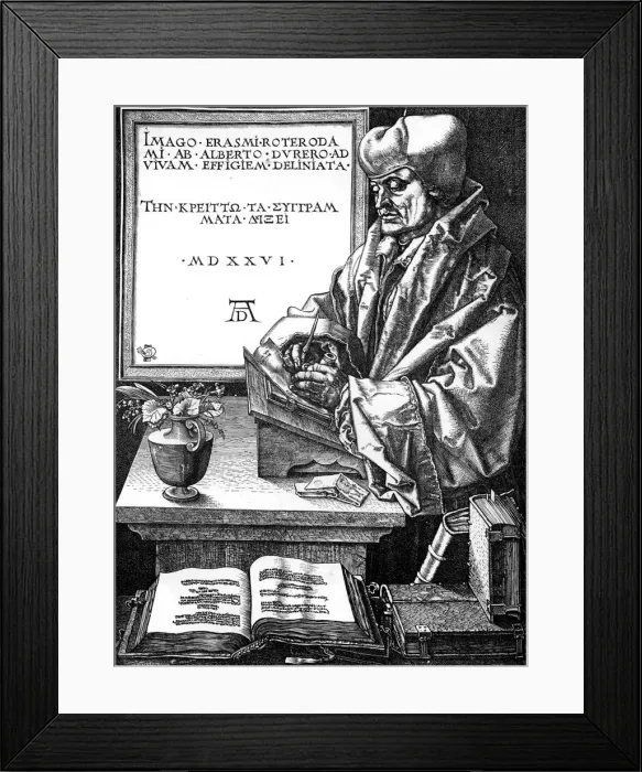 Framed Print : Desiderius Erasmus, Dutch author, scholar and humanist, (1893) Framed Print : Desiderius Erasmus, Dutch author, scholar and humanist, (1893)
