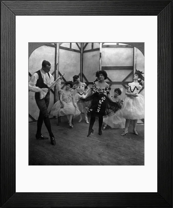 Framed Print : The School of the Ballet. Artist: American Stereoscopic Company Framed Print : The School of the Ballet. Artist: American Stereoscopic Company