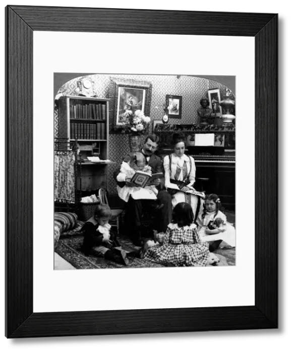 Framed Print : A Charm from the Skies Seems to Hallow us There. Artist: American Stereoscopic Company Framed Print : A Charm from the Skies Seems to Hallow us There. Artist: American Stereoscopic Company