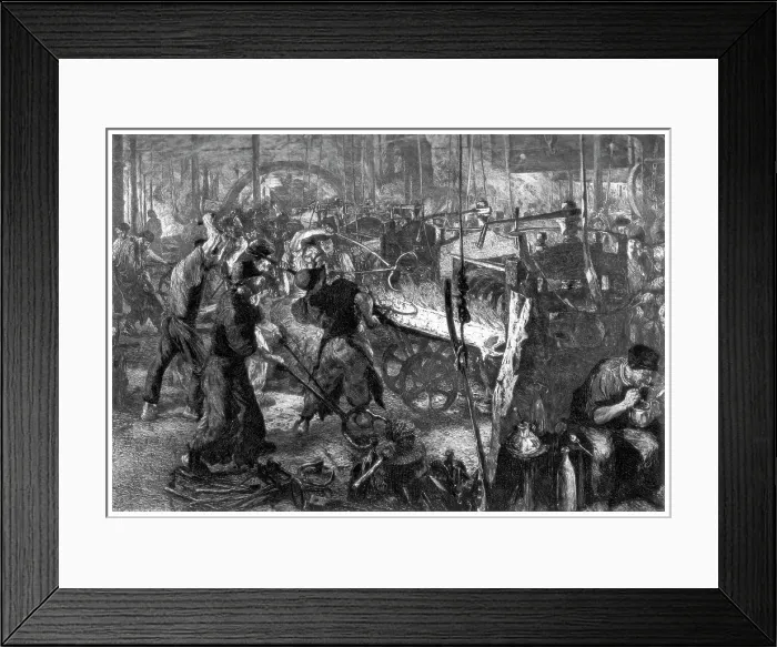 Framed Print : The Foundry, c1880-1882. Artist: W Manfield Framed Print : The Foundry, c1880-1882. Artist: W Manfield