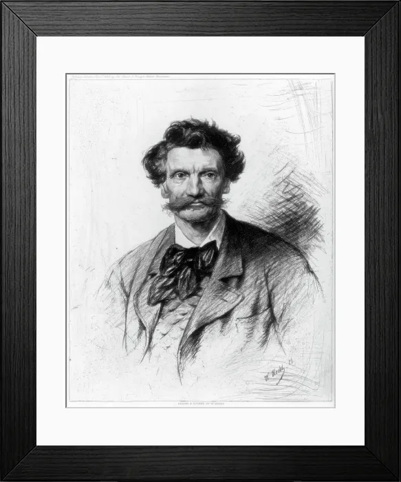 Framed Print : Carl von Piloty, German artist, c1880-1882. Artist: W Hecht Framed Print : Carl von Piloty, German artist, c1880-1882. Artist: W Hecht