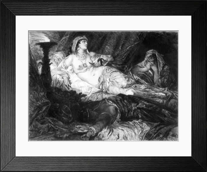 Framed Print : Cleopatra, c1880-1882. Artist: W Unger Framed Print : Cleopatra, c1880-1882. Artist: W Unger