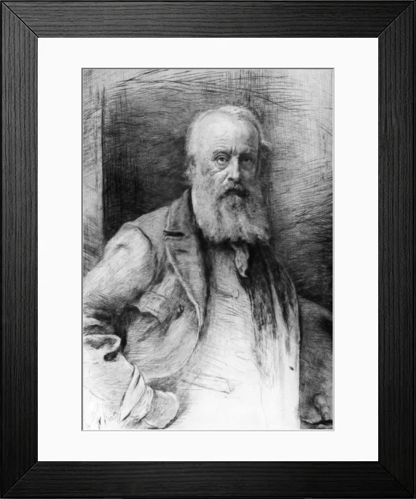 Framed Print : James Clarke Hook, British artist, c1880-1882. Artist: Otto Theodor Leyde Framed Print : James Clarke Hook, British artist, c1880-1882. Artist: Otto Theodor Leyde