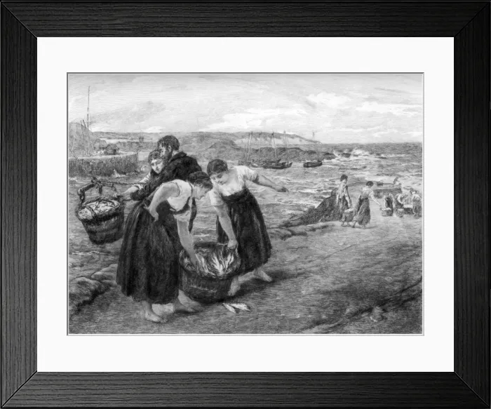 Framed Print : Caller Herrin, c1880-1882. Artist: Otto Theodor Leyde Framed Print : Caller Herrin, c1880-1882. Artist: Otto Theodor Leyde