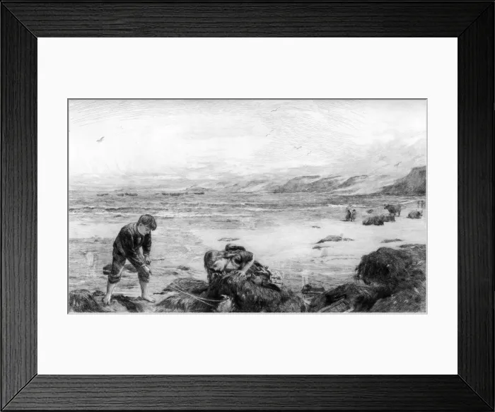Framed Print : The Nearest Way to School, c1880-1882. Artist: Otto Theodor Leyde Framed Print : The Nearest Way to School, c1880-1882. Artist: Otto Theodor Leyde