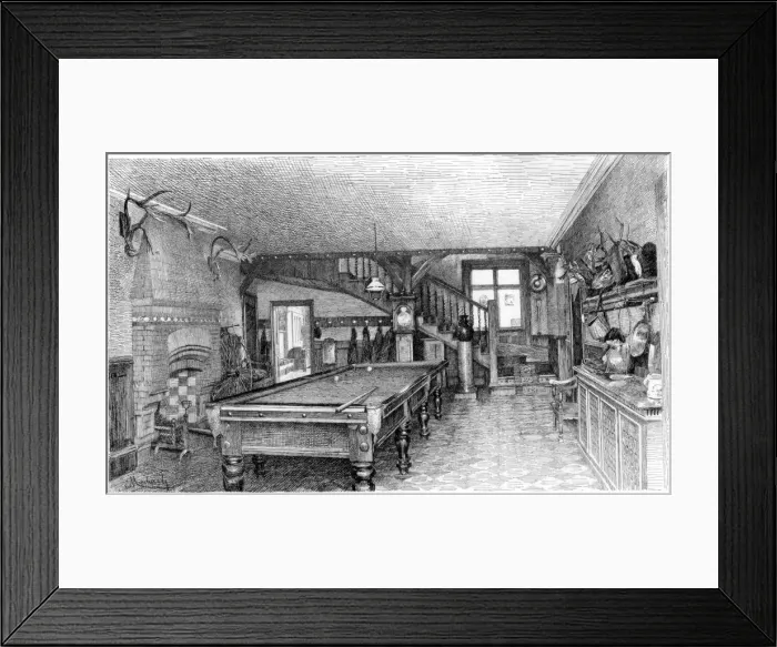 Framed Print : The Hall at Silverbeck, c1880-1882 Framed Print : The Hall at Silverbeck, c1880-1882