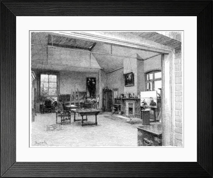 Framed Print : The Studio, East, c1880-1882 Framed Print : The Studio, East, c1880-1882