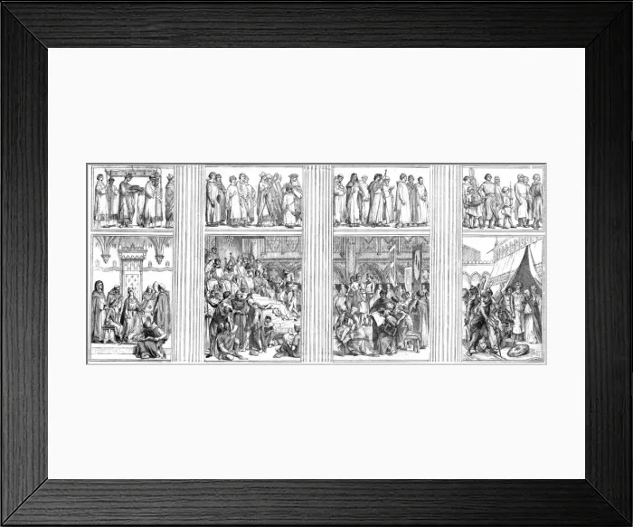 Framed Print : Painting in the left transept of the Pantheon, Paris, c1880-1882. Artist: Alexandre Cabanel Framed Print : Painting in the left transept of the Pantheon, Paris, c1880-1882. Artist: Alexandre Cabanel
