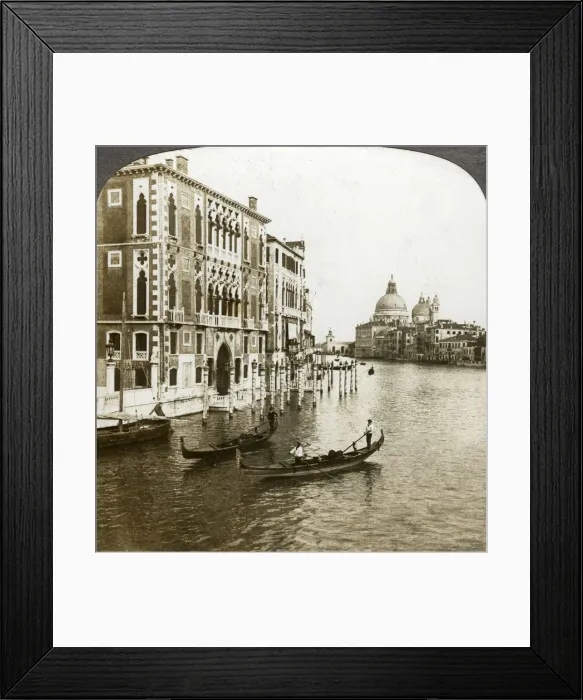 Framed Print : The Grand Canal, Venice, Italy. Artist: Underwood & Underwood Framed Print : The Grand Canal, Venice, Italy. Artist: Underwood & Underwood