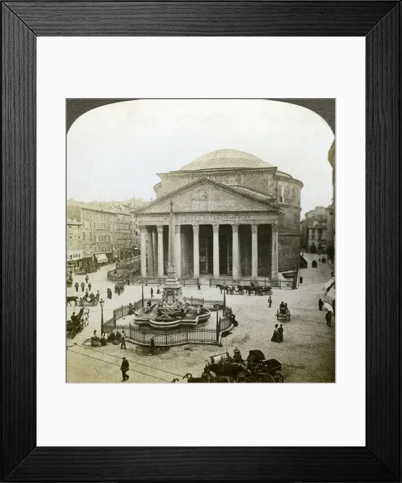 Framed Print : The Pantheon and the Piazza della Rotunda, Rome, Italy. Artist: Underwood & Underwood Framed Print : The Pantheon and the Piazza della Rotunda, Rome, Italy. Artist: Underwood & Underwood