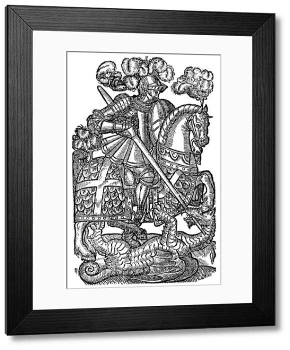 Framed Print : The Redcrosse Knight, 1598, (1893) Framed Print : The Redcrosse Knight, 1598, (1893)
