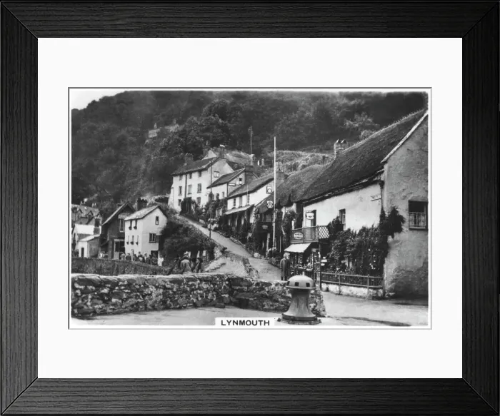 Framed Print : Lynmouth, Devon, England, 1936 Framed Print : Lynmouth, Devon, England, 1936