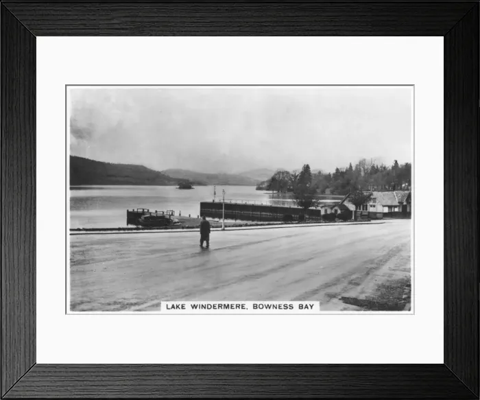 Framed Print : Bowness Bay, Lake Windermere, 1926 Framed Print : Bowness Bay, Lake Windermere, 1926