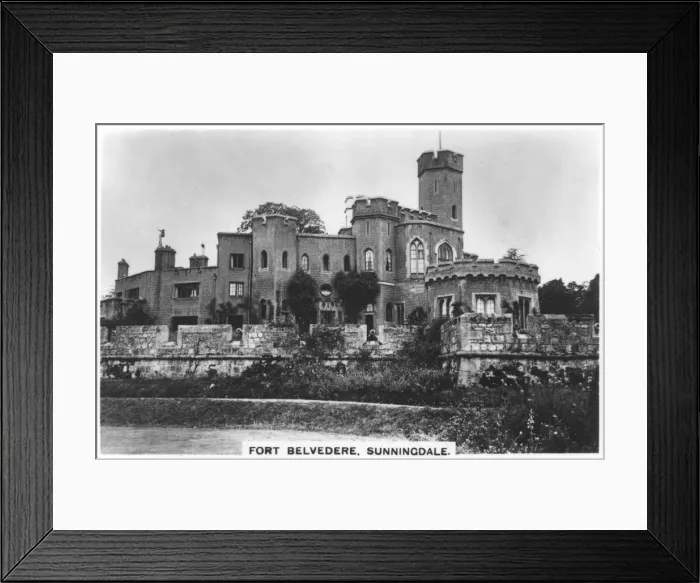 Framed Print : Fort Belvedere, Sunningdale, 1936 Framed Print : Fort Belvedere, Sunningdale, 1936