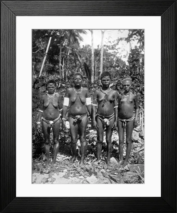 Framed Print : Women in festival attire, Melanesia, 1920. Artist: George Brown Framed Print : Women in festival attire, Melanesia, 1920. Artist: George Brown