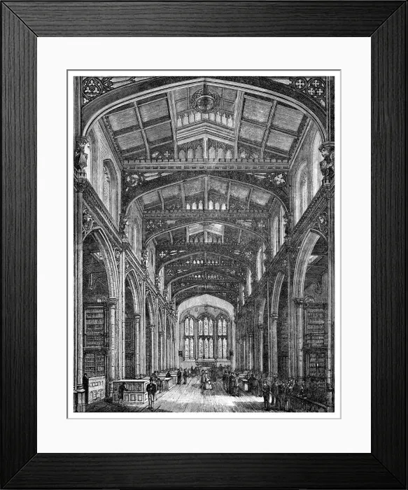 Framed Print : Interior of the Library, Guildhall, City of London, 1886 Framed Print : Interior of the Library, Guildhall, City of London, 1886