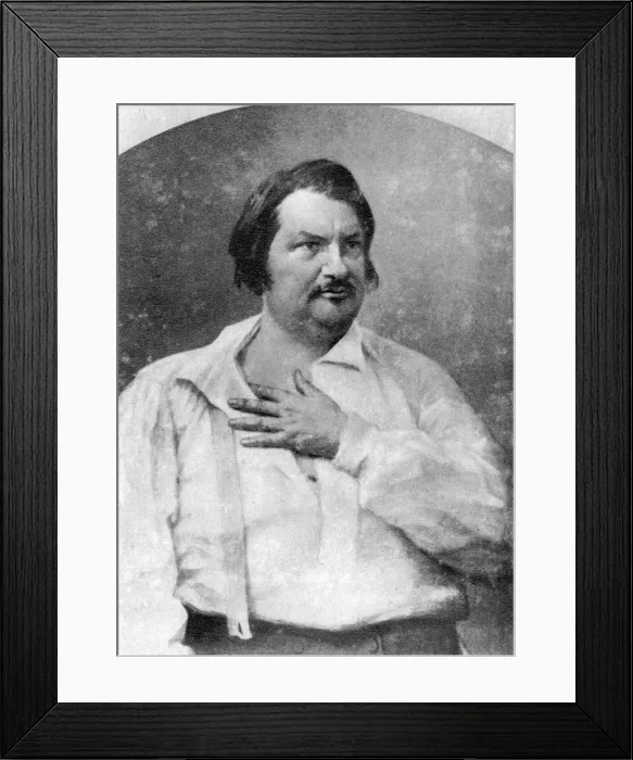 Framed Print : Honore de Balzac, French novelist, c1845-1890 Framed Print : Honore de Balzac, French novelist, c1845-1890