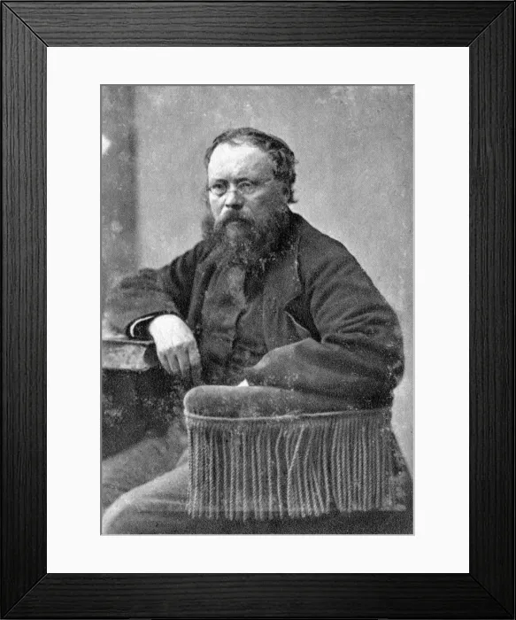 Framed Print : Pierre Joseph Proudhon, French mulualist political philosopher, c1845-1868 Framed Print : Pierre Joseph Proudhon, French mulualist political philosopher, c1845-1868