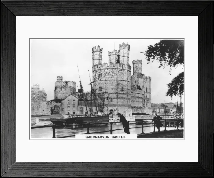 Framed Print : Caernarvon castle, Caernarfon in North Wales, 1936 Framed Print : Caernarvon castle, Caernarfon in North Wales, 1936