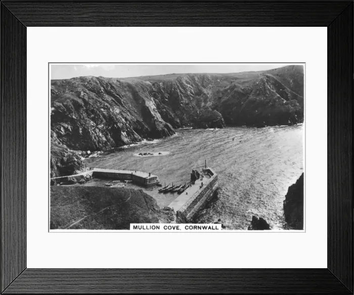 Framed Print : Mullion Cove, Cornwall, 1936 Framed Print : Mullion Cove, Cornwall, 1936