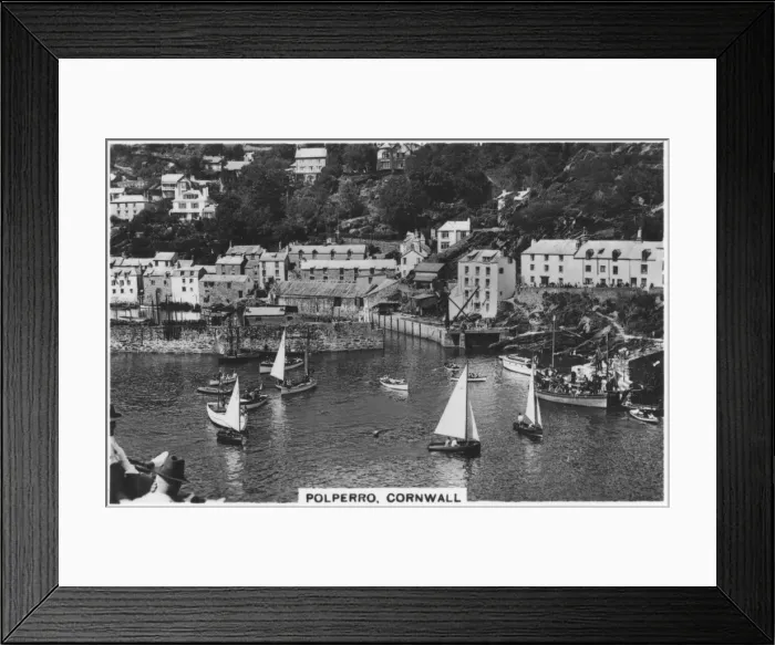 Framed Print : Polperro, Cornwall, 1936 Framed Print : Polperro, Cornwall, 1936