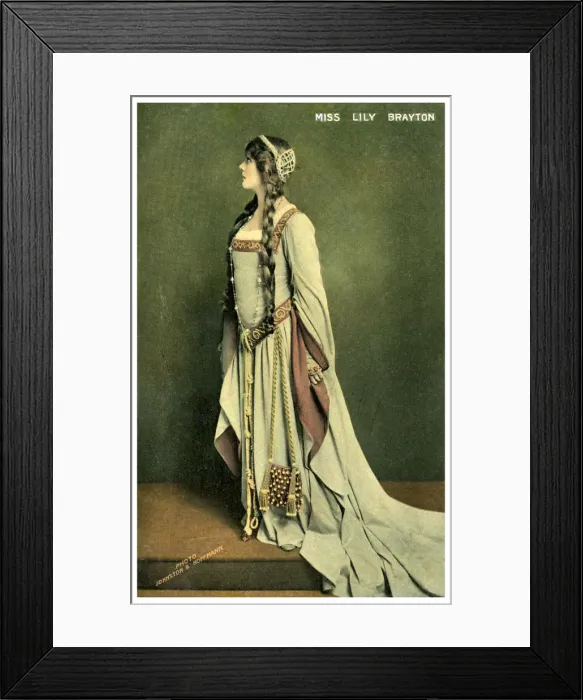 Framed Print : Lily Brayton, British actress, c1900-1919. Artist: Johnston & Hoffman Framed Print : Lily Brayton, British actress, c1900-1919. Artist: Johnston & Hoffman
