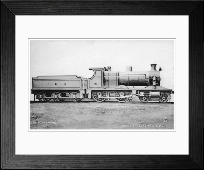 Framed Print : 4-4-0 tender engine, steam locomotive built by Kerr, Stuart and Co, early 20th century. Artist: Raphael Tuck