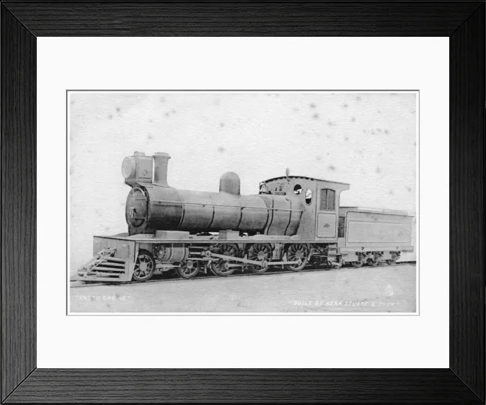Framed Print : 4-6-0 tender engine, steam locomotive built by Kerr, Stuart and Co, early 20th century. Artist: Raphael Tuck Framed Print : 4-6-0 tender engine, steam locomotive built by Kerr, Stuart and Co, early 20th century. Artist: Raphael Tuck