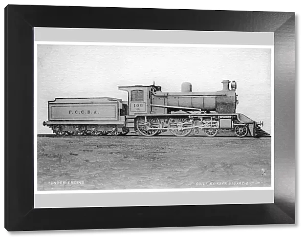 4-4-0 tender engine, steam locomotive built by Kerr, Stuart and Co, early 20th century. Artist: Raphael Tuck