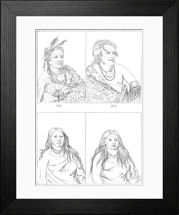 Framed Print : Pawnees, 1841. Artist: Myers and Co Framed Print : Pawnees, 1841. Artist: Myers and Co