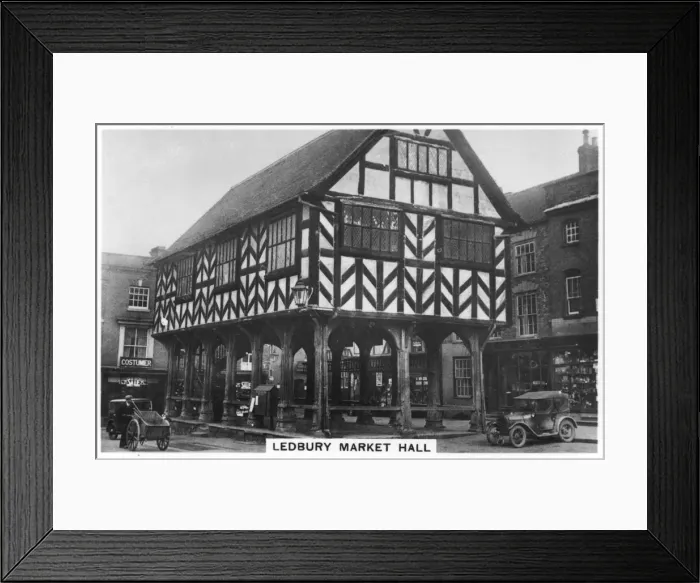 Framed Print : Ledbury Market Hall, Herefordshire, 1937 Framed Print : Ledbury Market Hall, Herefordshire, 1937