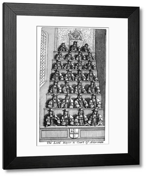 Framed Print : The Lord Mayor and the Court of Aldermen, London, 1681 (1894) Framed Print : The Lord Mayor and the Court of Aldermen, London, 1681 (1894)