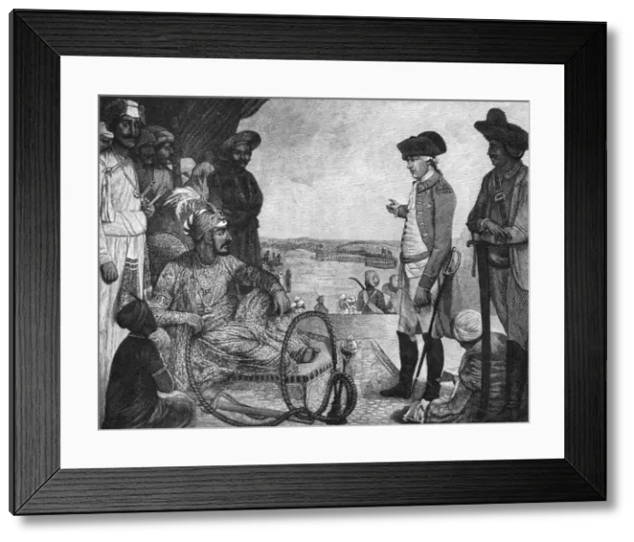 Framed Print : Shah Alam II, Mughal Emperor of India, reviewing the East India Companys troops, 1781 (1894) Framed Print : Shah Alam II, Mughal Emperor of India, reviewing the East India Companys troops, 1781 (1894)
