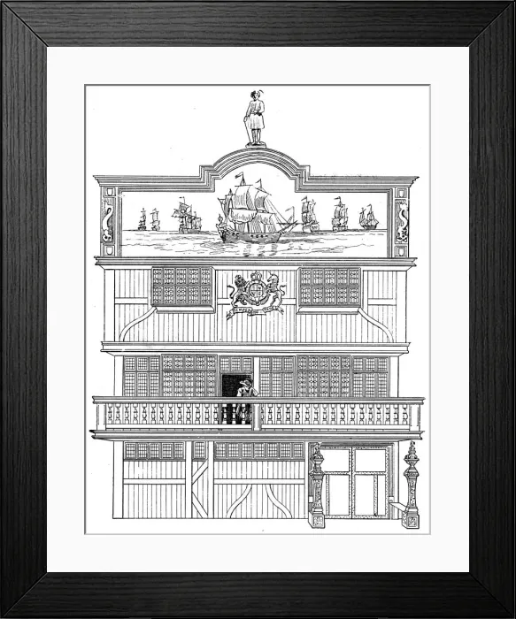 Framed Print : Front of the old East India House, London, 1894 Framed Print : Front of the old East India House, London, 1894