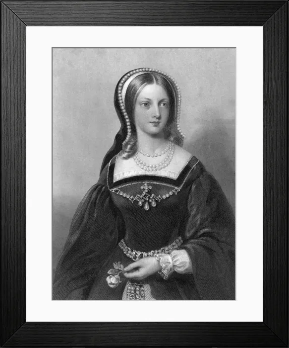Framed Print : Lady Jane Grey, Queen of England. Artist: W Holl Framed Print : Lady Jane Grey, Queen of England. Artist: W Holl