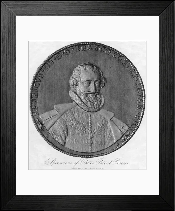 Framed Print : Henry IV, King of France. Artist: Freebairn Framed Print : Henry IV, King of France. Artist: Freebairn