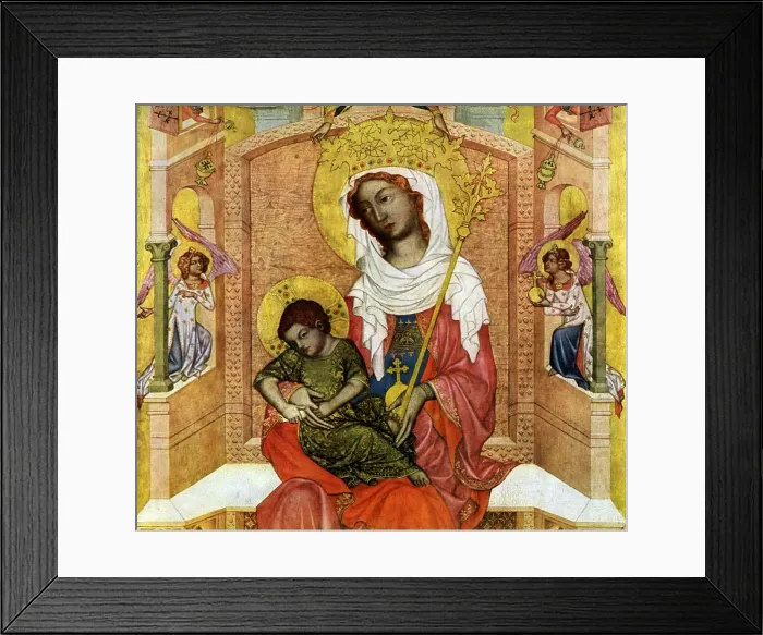 Framed Print : Madonna of Kladsko, detail, c1350 (1955). Artist: Master of the Vyssi Brod Altar Framed Print : Madonna of Kladsko, detail, c1350 (1955). Artist: Master of the Vyssi Brod Altar