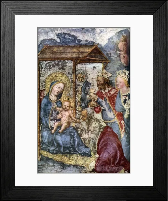 Framed Print : Adoration of the Three Kings, c1360 (1955) Framed Print : Adoration of the Three Kings, c1360 (1955)