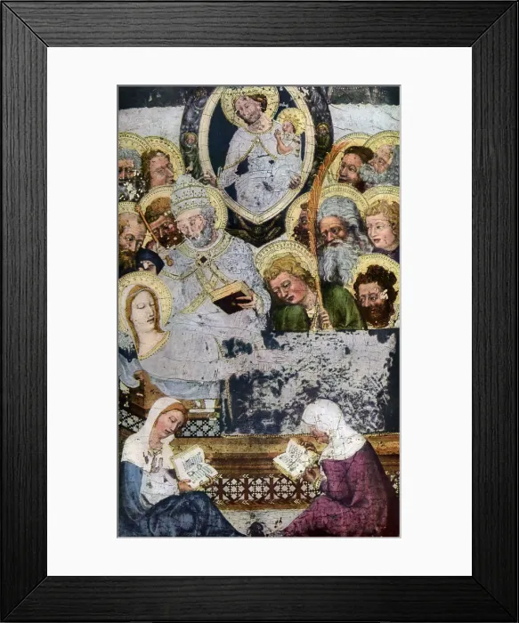 Framed Print : Death of the Virgin Mary, c1360 (1955) Framed Print : Death of the Virgin Mary, c1360 (1955)