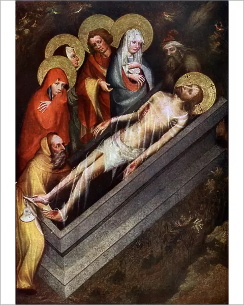 The Tomb of Christ, Master of the Trebon Altarpiece, about 1380, (1955). Artist: Master of the Trebon Altarpiece