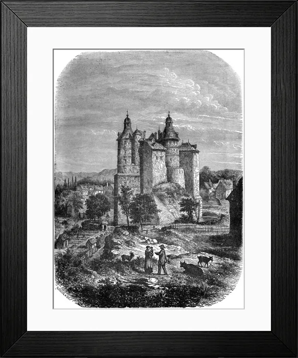 Framed Print : Chateau de Montbeliard (Castle of Montbeliard), France, 1882-1884. Artist: Alexandre de Bar
