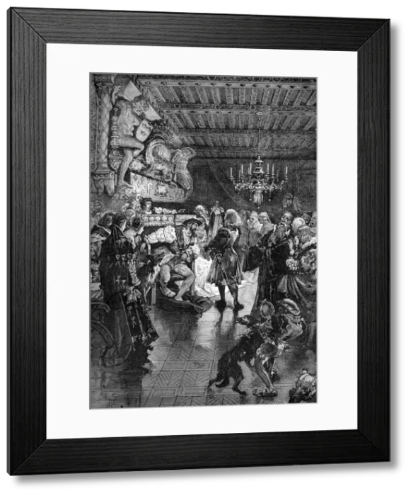 Framed Print : Francis I of France recives a mirror from the Venetian ambassador, 1515-1547 (1882-1884). Artist: Ruesnel Framed Print : Francis I of France recives a mirror from the Venetian ambassador, 1515-1547 (1882-1884). Artist: Ruesnel