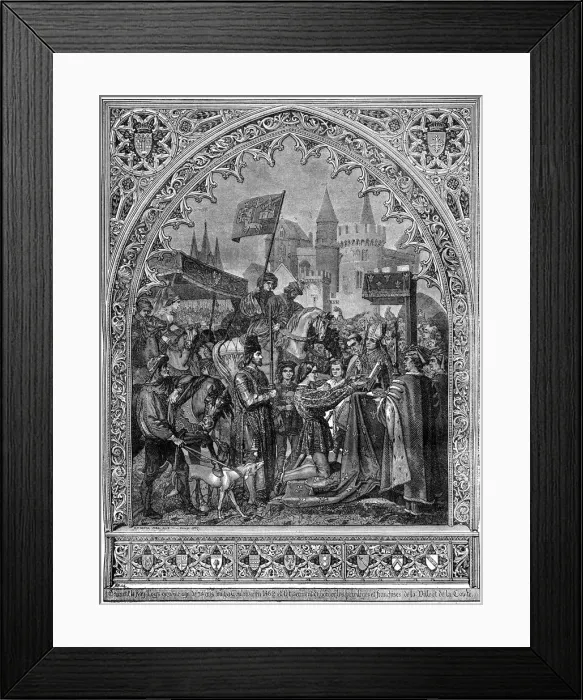Framed Print : Entry of Louis XI of France into Troyes, 1462 (1882-1884)