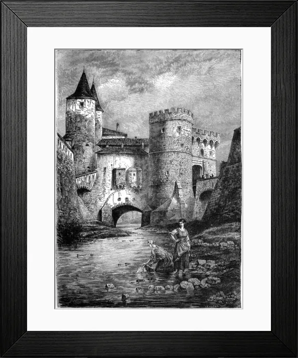 Framed Print : Porte des Allemands (German Gate), Metz, France, 16th century (1882-1884) Framed Print : Porte des Allemands (German Gate), Metz, France, 16th century (1882-1884)