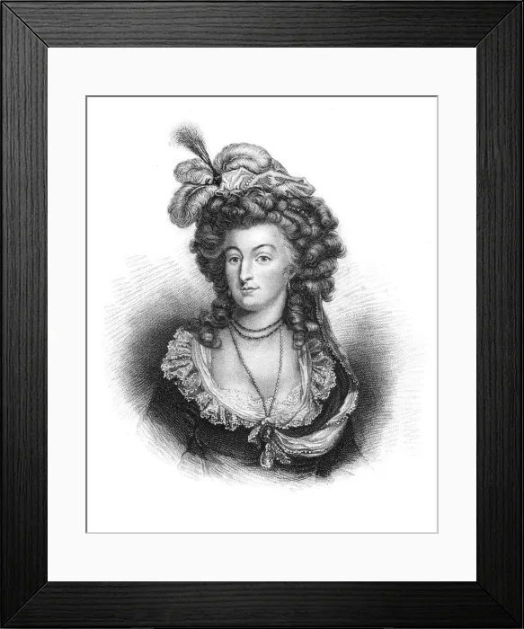Framed Print : Marie Antoinette, Queen Consort of Louis XVI of France, (1843) Framed Print : Marie Antoinette, Queen Consort of Louis XVI of France, (1843)