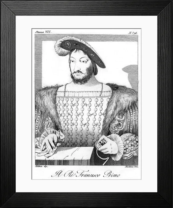 Framed Print : Francis I, King of France. Artist: Fontana Framed Print : Francis I, King of France. Artist: Fontana